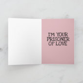 HANDBOEIEN ROMANTISCHE GEVANGENE VAN LIEFDE WENSKA KAART (Binnen)