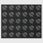 Handboeien silhouette wetshandhaving Birthday Cadeaupapier (Vlak)