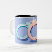 Handboeien Tweekleurige Koffiemok (Voorkant links)
