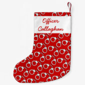 Handboeien van wetshandhavingsfonds met patroon kleine kerstsok (Achterkant)