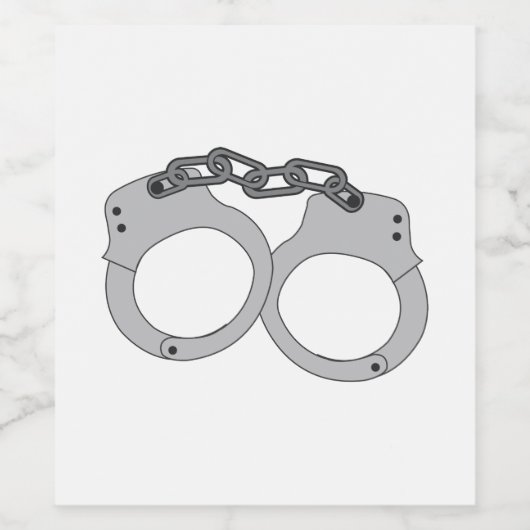 Handboeien Wijn Etiket (Enkel label)