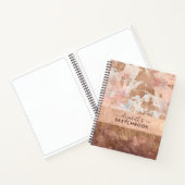 Handboek Elegant Roos Gold Pink Marmer Notitieboek (Binnen)