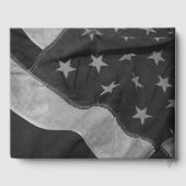 Handboek van de Amerikaanse vlag Flag Funeral Gues Gastenboek (Achterkant)