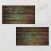 handboorei voor de bouw van houtkorrels afsprakenkaartje (Voorkant / Achterkant)