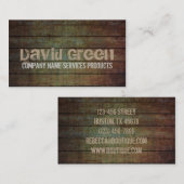  handboorei voor de bouw van houtkorrels visitekaartje (Voorkant / Achterkant)