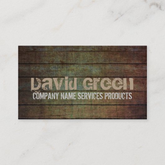  handboorei voor de bouw van houtkorrels visitekaartje (Voorkant)