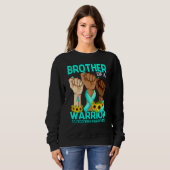 Handbroer van een Warrior Scleroderma Awareness Su Trui (Voorkant volledig)