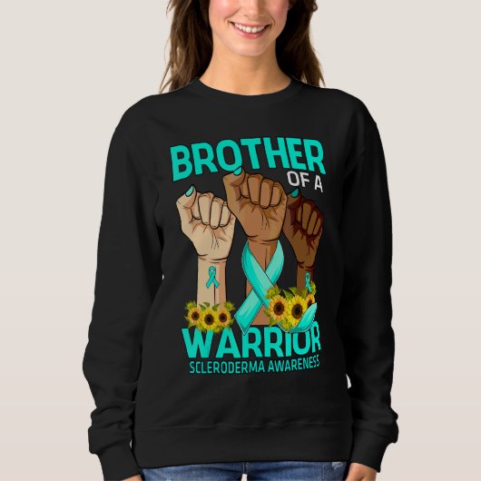 Handbroer van een Warrior Scleroderma Awareness Su Trui (Voorkant)