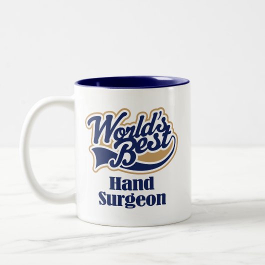 Handchirurg Gift Tweekleurige Koffiemok (Links)