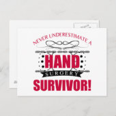 Handchirurgie Survivor Briefkaart (Voorkant / Achterkant)