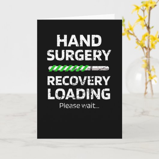 Handchirurgische herstelcadeaus | Gebroken handchi Kaart (Gele Bloem)