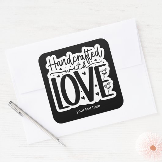 Handcraft met liefde sticker (Envelop)