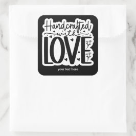 Handcraft met liefde sticker