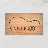 Handcrafted Custom Guitar Maker Visitekaartje (Voorkant)