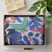 Handcrafted Folk Art-inspired Seidenpapier Tissuepapier (Geschenk)