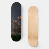Handcrafted Pheasant and the Teotihuacán Pyramid: Persoonlijk Skateboard (Voorkant)