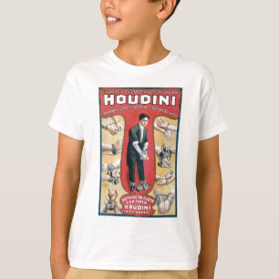 Handcuff van Houdini ~ de Vintage Kunstenaar van T-shirt