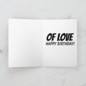 HANDCUFFEN ROMANTISCHE BIRTHDAY KAART WIFE OF HUSB (Binnen)