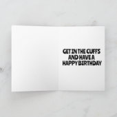 HANDCUFFEN STOUTE VERJAARDAGSCADEAUS VROUW VERJAAR KAART (Binnen)