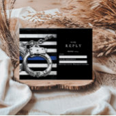 Handcuffs American Flag Police Graduation RSVP Kaartje
