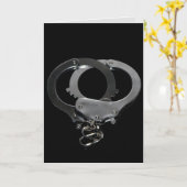 HANDCUFFS OBEY DADDY KINKY ROMANCE WENSKAARTEN KAART (Gele Bloem)