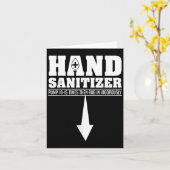 Handdesinfecterend middel Funny Sarcastisch Volwas Kaart (Gele Bloem)