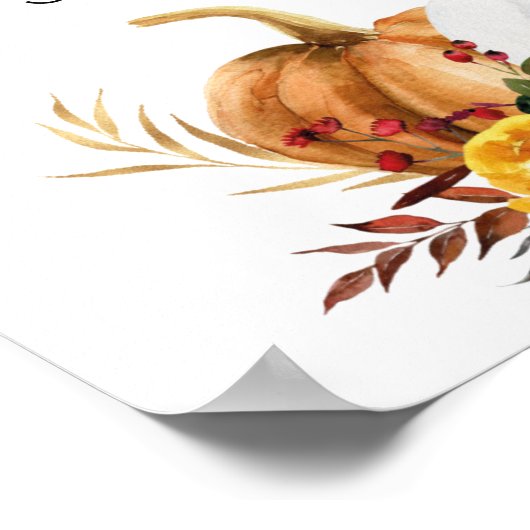 Handdesinfectiepost Hertenpompoenen Poster (Hoek)