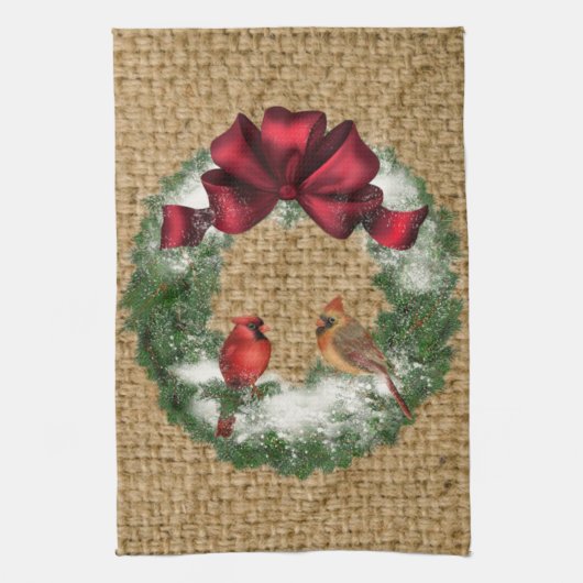 Handdoek 16" x 24 " van de Kroon van de Vogel van (Verticaal)