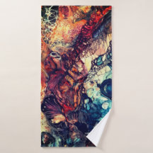 Handdoek abstracte kunst