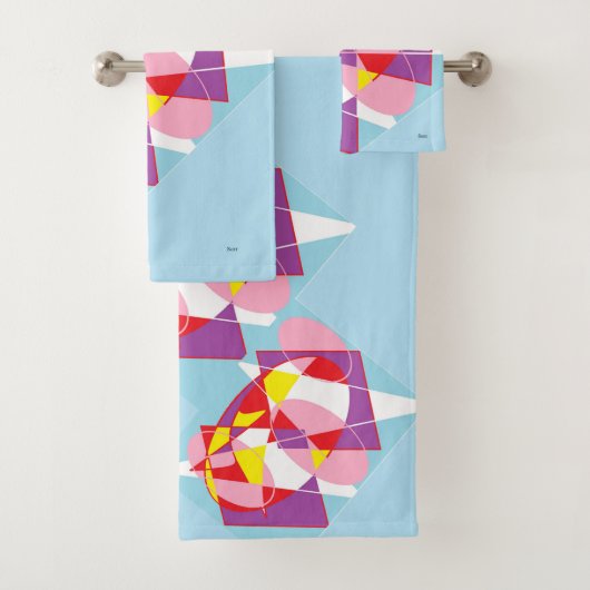 Handdoek : Abstracte ontwerpen (Insitu)