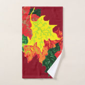 Handdoek: Autumn Leaves Design Bad Handdoek (Handdoek)