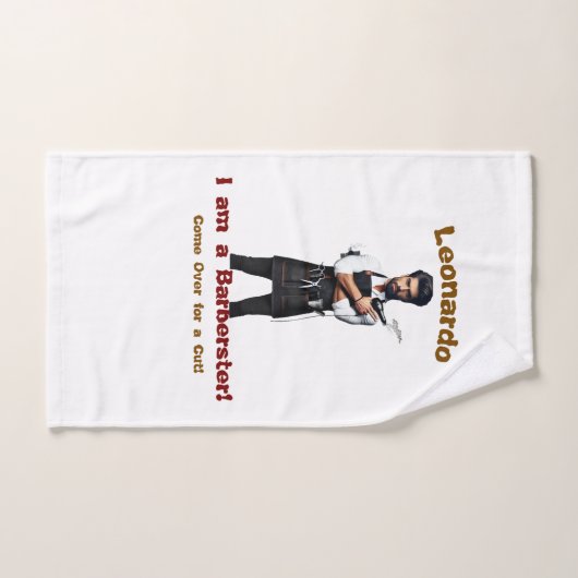 Handdoek Barber thema (Handdoek)