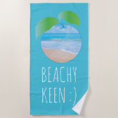 Handdoek "Beachy Keen/Beach" (Voorkant)