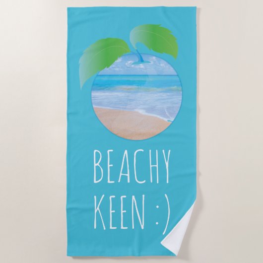 Handdoek "Beachy Keen/Beach" (Voorkant)
