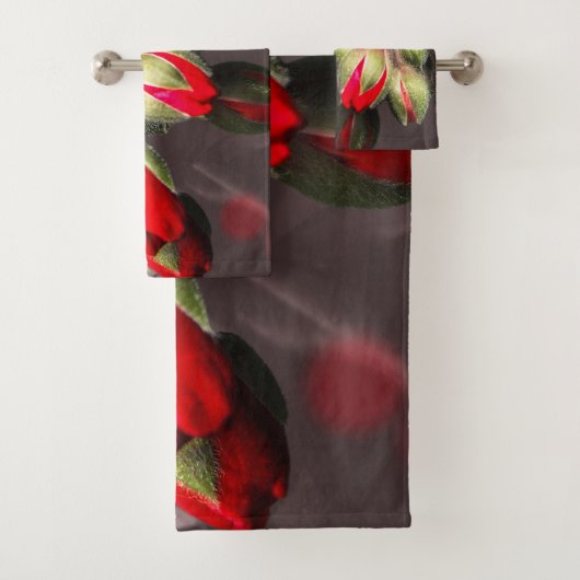 Handdoek bloom rood en donker (Insitu)