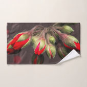 Handdoek bloom rood en donker (Handdoek)