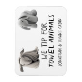 Handdoek Dieren Grappige Cruise Deur Marker Magneet (Verticaal)