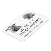 Handdoek Dieren Grappige Cruise Deur Marker Magneet (Linkerzijde)