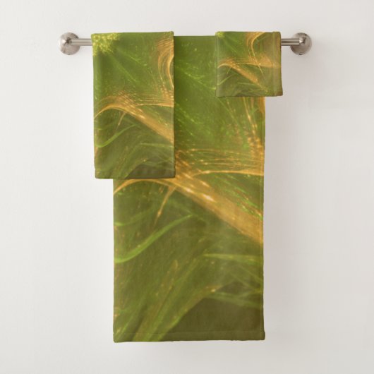 Handdoek Fractal Licht Groen Palet (Insitu)