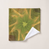 Handdoek Fractal Licht Groen Palet (Wasdoekje)