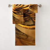 Handdoek Fractal Twisted Glow Yellow (Insitu)