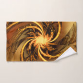 Handdoek Fractal Twisted Glow Yellow (Handdoek)