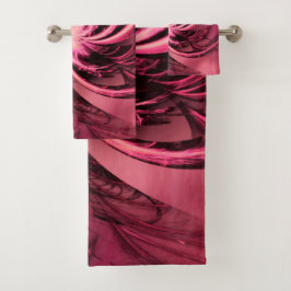 Handdoek Fractal Twisted Paarse & Plum