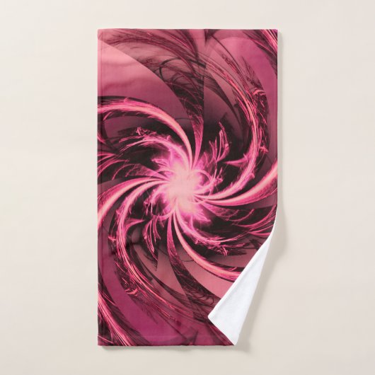 Handdoek Fractal Twisted Paarse & Plum (Handdoek)