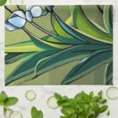 handdoek: Lieve Lily: Fijne Dans van Springtime Theedoek (Gevouwen)