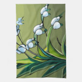 handdoek: Lieve Lily: Fijne Dans van Springtime Theedoek (Verticaal)