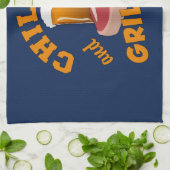 Handdoek met aangepaste naam voor koelen en grille (Gevouwen)