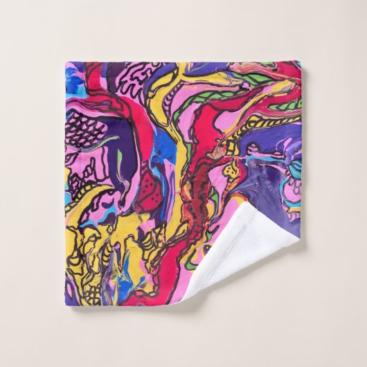 Handdoek met bedrukte ‘Oerwoud Fever’ (Wasdoekje)