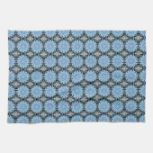 handdoek met blauw bloempatroon (Horizontaal)