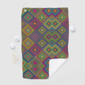 Handdoek met een levendig geometrisch patroon  (Insitu)